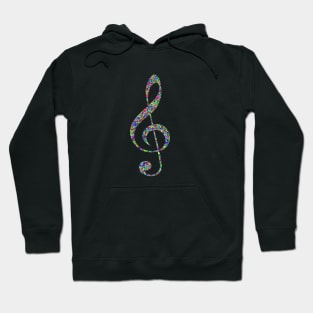 Musical Note Treble Clef Hoodie